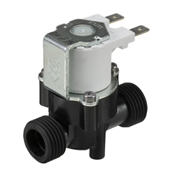 1/2" BSP male connections, 2-way normally closed solenoid valve, 240V AC